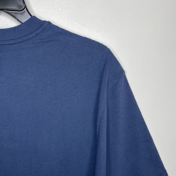 VANS Mens Navy Blue Just Smile Graphic Tee NEW Small S Cotton Logo - Picture 5 of 8